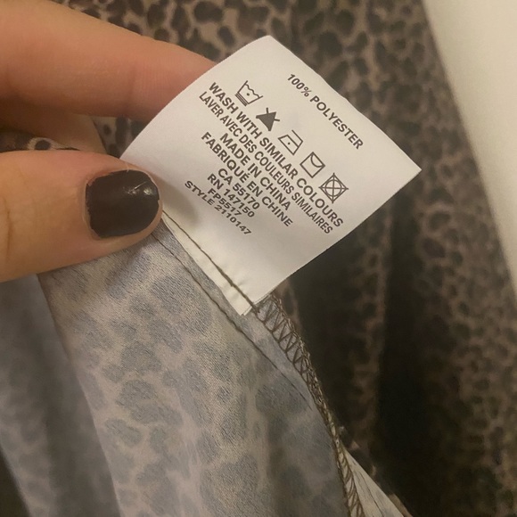 Leopard Print Frank and Oak Blouse - Picture 6 of 6